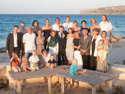 Family, wedding, portrait, beach, Formentera, rosa veloso