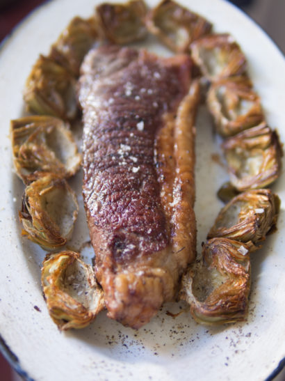 roasted artichokes, steak, oven, foodies, chef, cook, home chef, madrid, rosa veloso